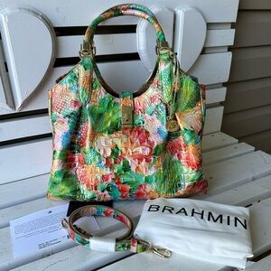 Brahmin Celia Satchel Taffy Melbourne NWT Retired Rare Color Dust Bag Included
